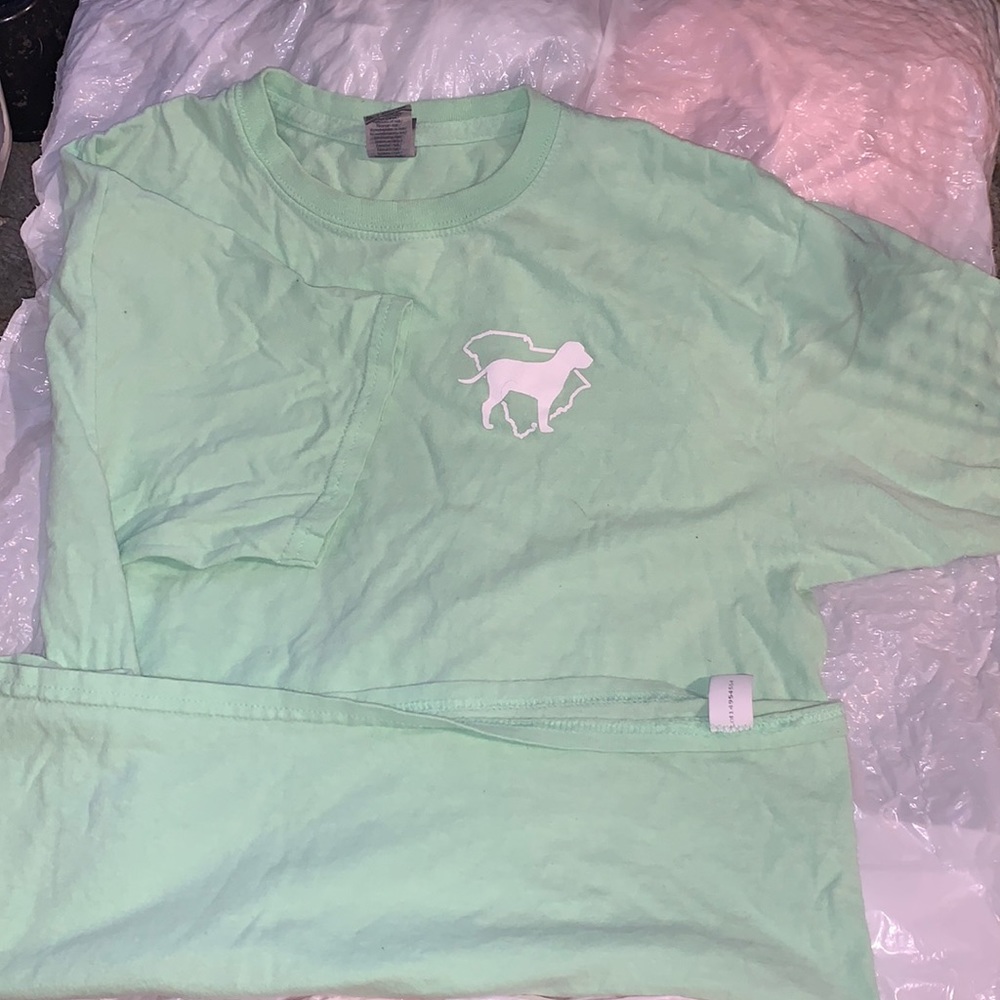 Mint colored PINK shirt. Size XL- fits like a small/ medium